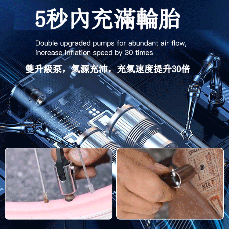 進口無線智能充氣泵,一機多用,你值得擁有 進口無線智能充氣泵,一機多用,你值得擁有