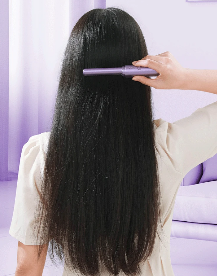 【日本爆款】便攜式無線直髮梳千萬女人的首選！一秒輕鬆搞定髮型 