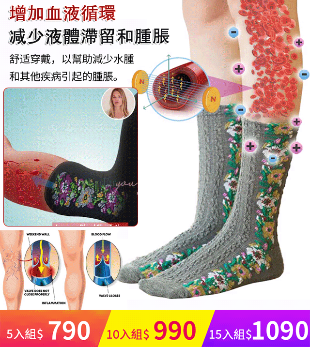 【TOP1熱銷】民族風小姐長襪  2023最新黑科技，促進血液流動，改善靜脈曲張 底部負離子釋放熱量緩解肌肉緊張，足部疲勞