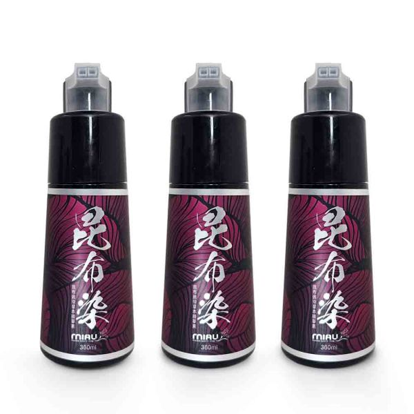 MIAU【昆布速染草本精華素】完美遮蓋白髮/染髮只要10分鐘/修護和鎖色的無臭配方/台灣生產〈無添加PPD/重金屬/甲醛/酯類防腐劑〉