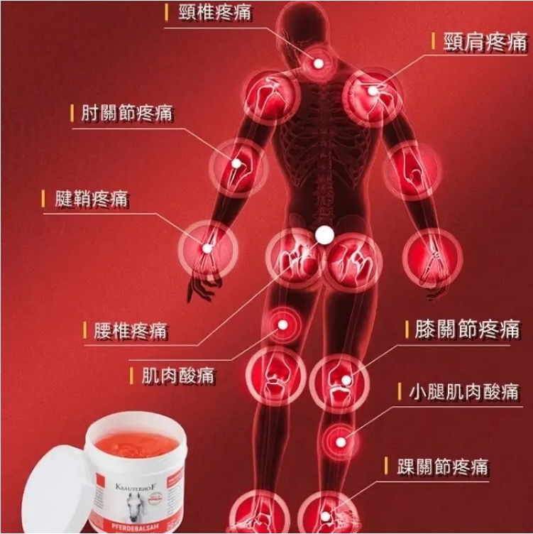 【德國進口】馬栗熱凝膏 植物萃取 塗抹式發熱疏通經絡 適用緩解肩頸、肌肉、腰椎關節疼痛